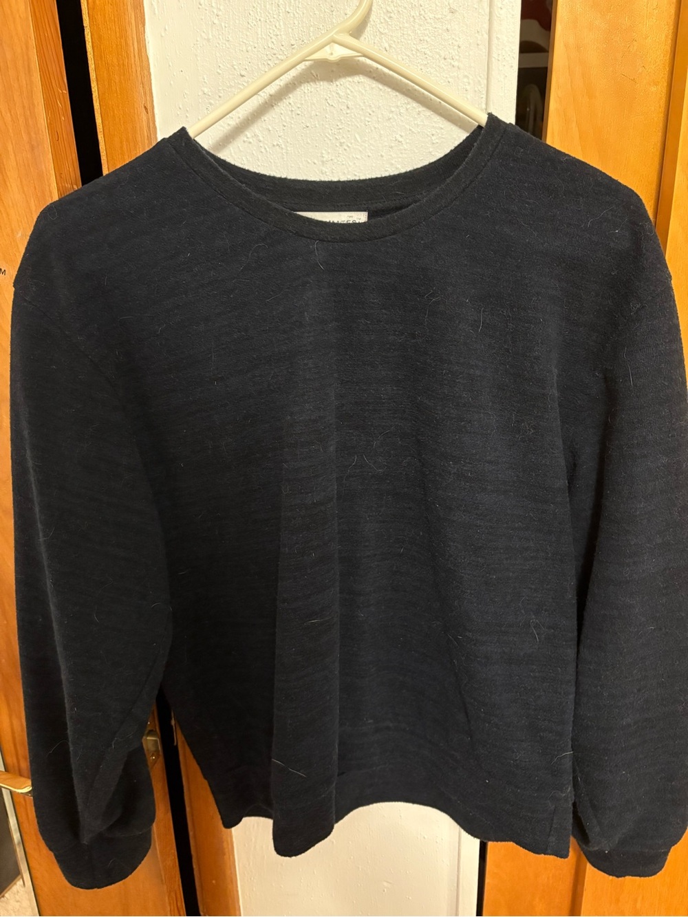 Roommates Rainbow Striped Sleeve Crewneck Pullover Medium